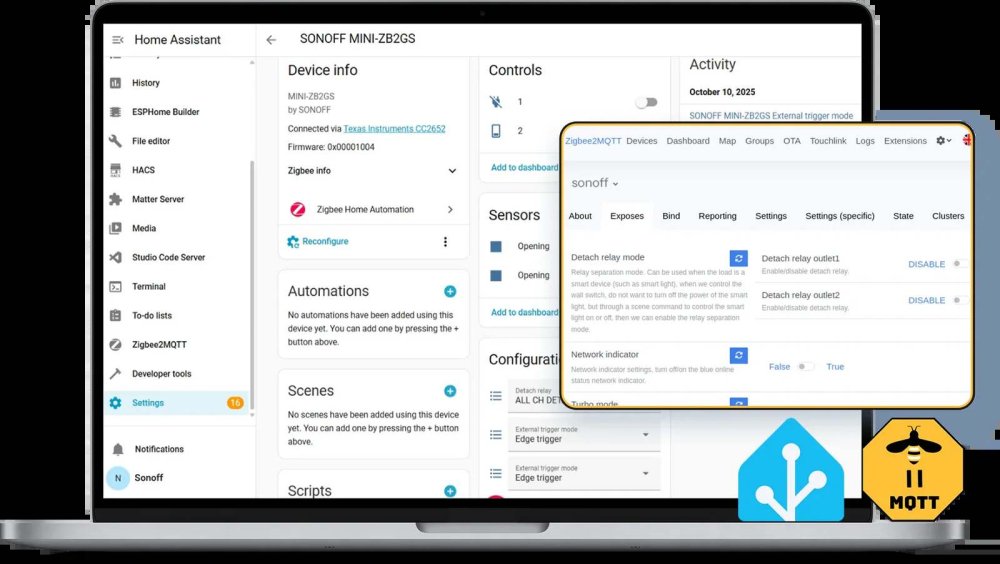 Integrace s Home Assistant