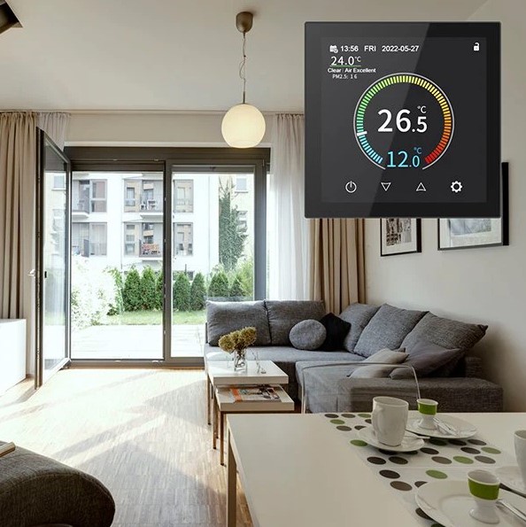 ZigBee termostat Smartica HYT001B s dotykovým displejem