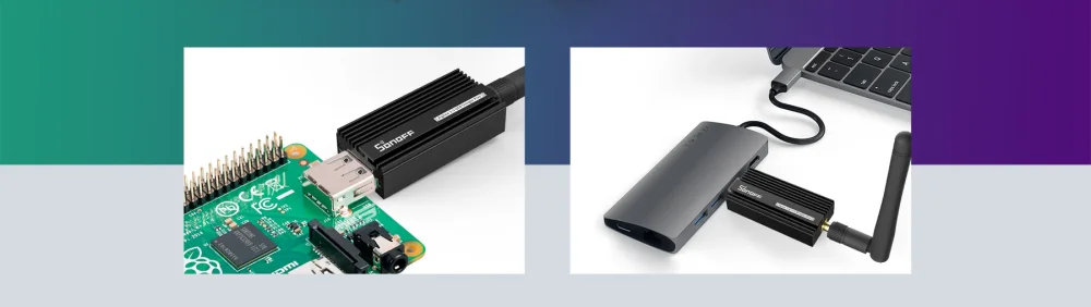Připojení donglu přes USB