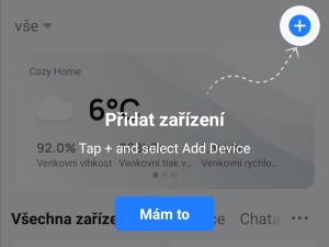 Tuya – přidání nového zařízení