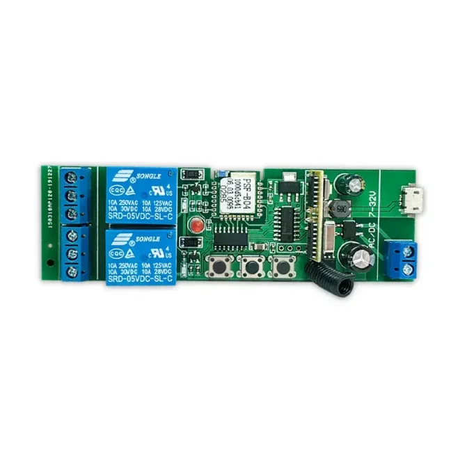 eWeLink 5V/7-32V 2CH RF + plastový box