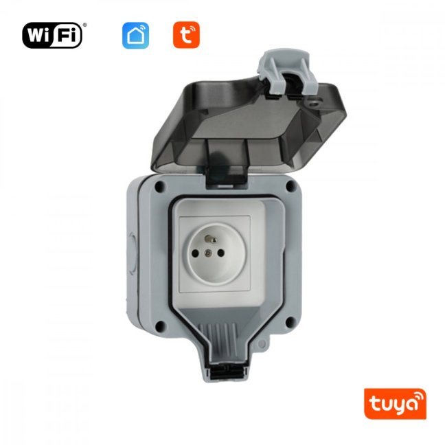 WiFi Vonkajšia zásuvka IP66 Smartica ZA04W