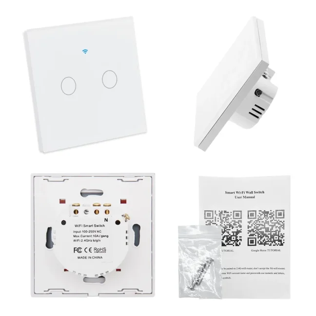 WiFi + RF vypínač bez "nuly" - 2CH Smartica VO05W