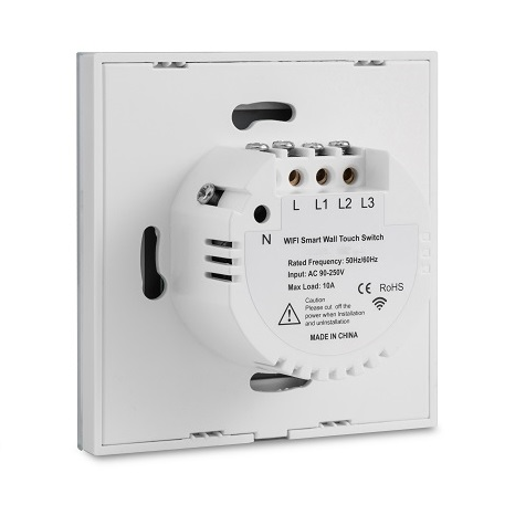 WiFi + RF vypínač bez „nuly“ - 3CH Smartica VO06W