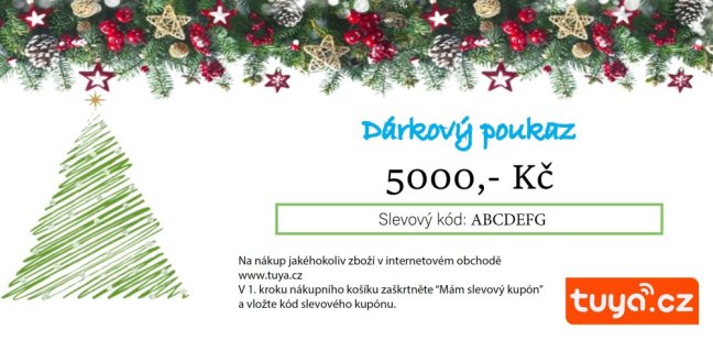 Tuya dárkový poukaz 5000,- Kč-