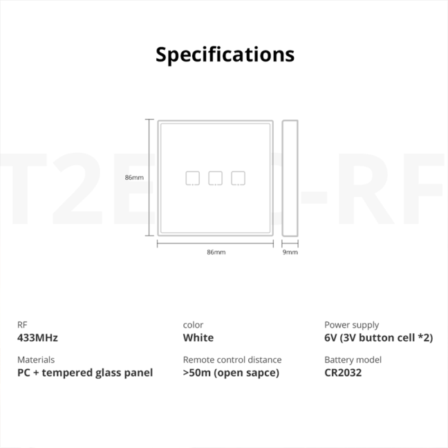 Sonoff T2EU3C-RF