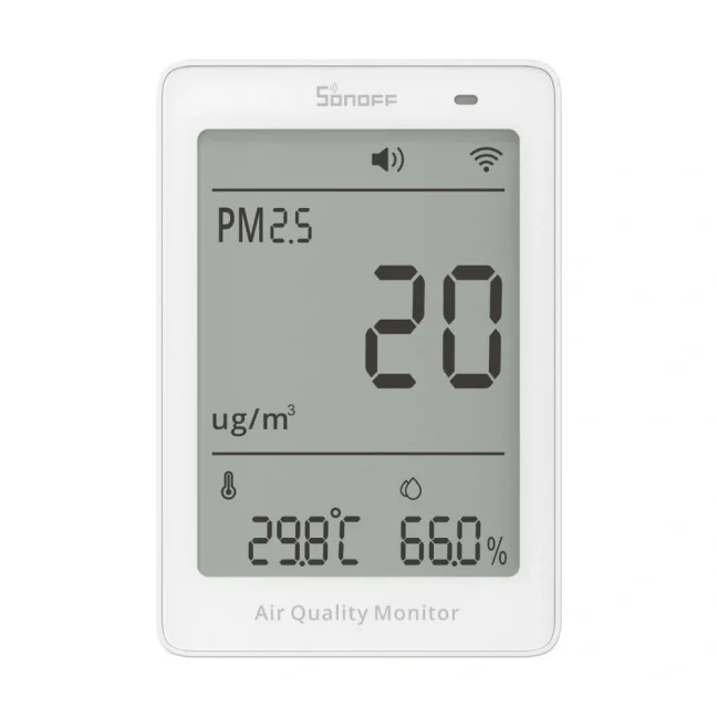 SONOFF AirGuard PM2.5/PM10 – SAWF-07P Monitor kvality vzduchu