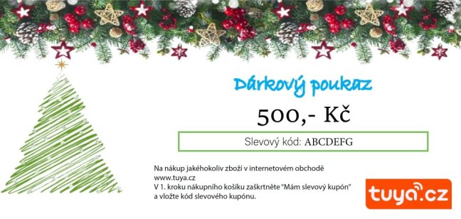 Tuya dárkový poukaz 500,- Kč