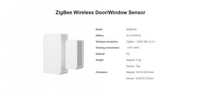 Sonoff ZigBee Okna / Dveře - SNZB-04