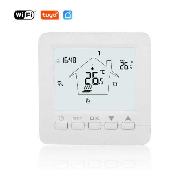 WiFi Termostat 16A pre priamotopy SmarticaTP02W