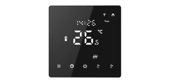 Wifi termostat Tuya HY608W 16A černý