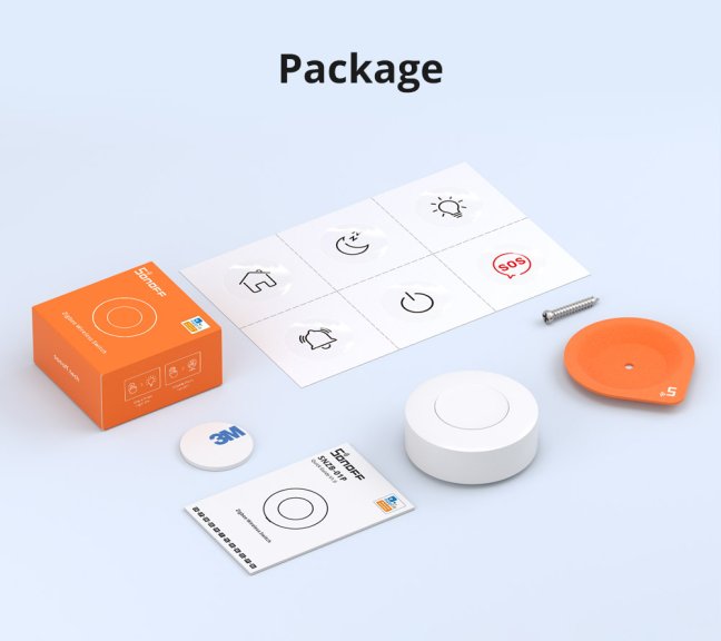 Sonoff SNZB-01P - ZigBee Tlačítkový ovladač