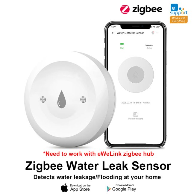 eWeLink ZigBee senzor vytopení