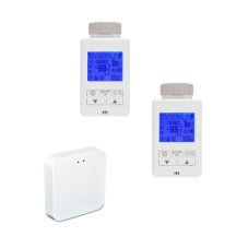 Sada 2x ZigBee Termostatická Hlavice Smartica THY369 + Zigbee brána