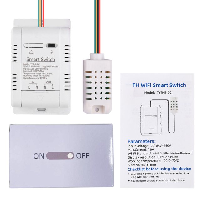 Wifi spínač Smartica TH16 POW