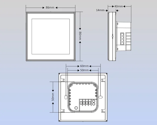 WiFi Termostat 16A pro přímotopy - eWeLink