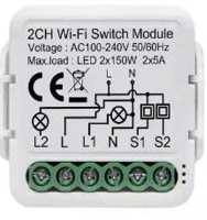 Wifi mini 16A 2CH Smartica MI07W