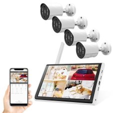 Kamerová sada 4x 2MP + NVR LCD Smartica KM05W