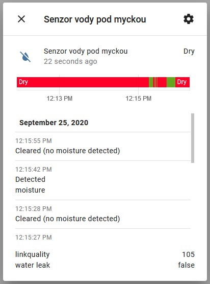 ZigBee senzor vytopenia Smartica SV02Z