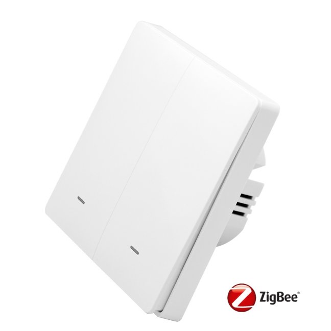 ZigBee vypínač bez "nuly" - 2CH Smartica VO05Z