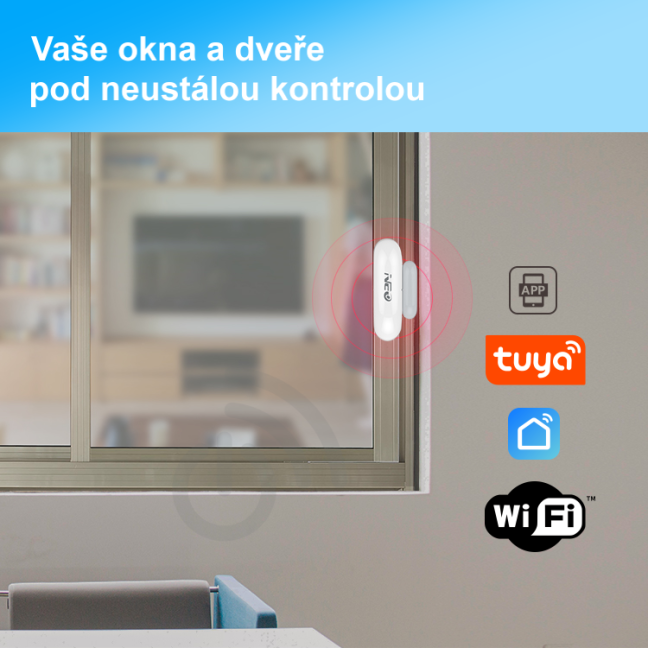 WiFi snímač Okien/Dverí Smartica SD01W