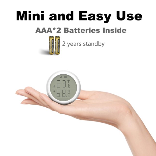 ZigBee Senzor Teploty a Vlhkosti s Displejom Smartica ST01Z