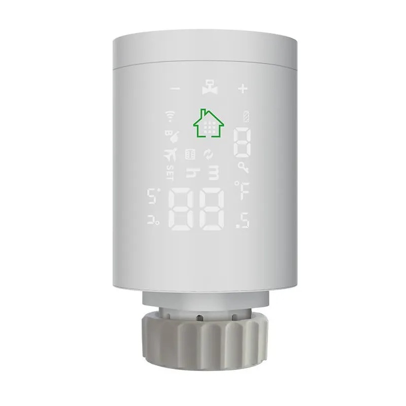 Zigbee termostatická hlavice na radiátoru
