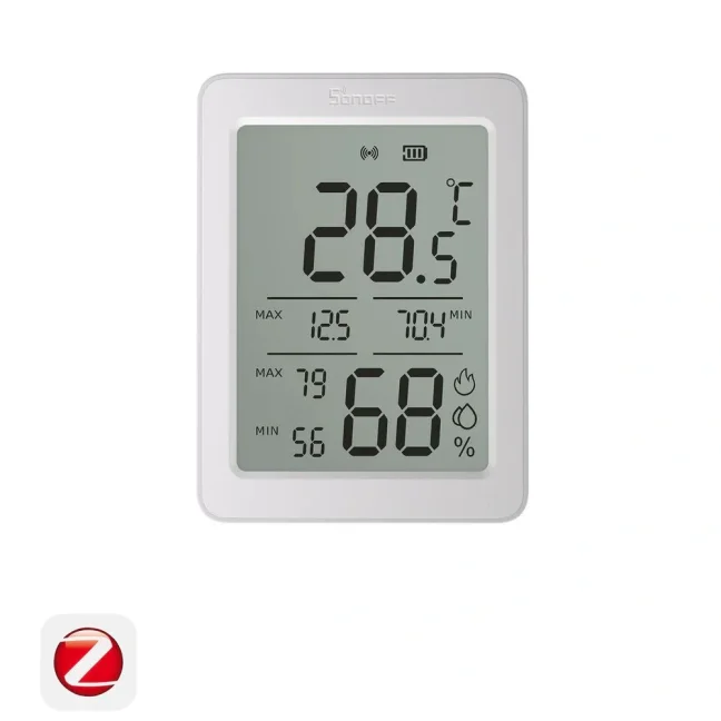 Sonoff AirGuard TH SNZB-02DR2 – Zigbee senzor teploty a vlhkosti s 3.6” LCD