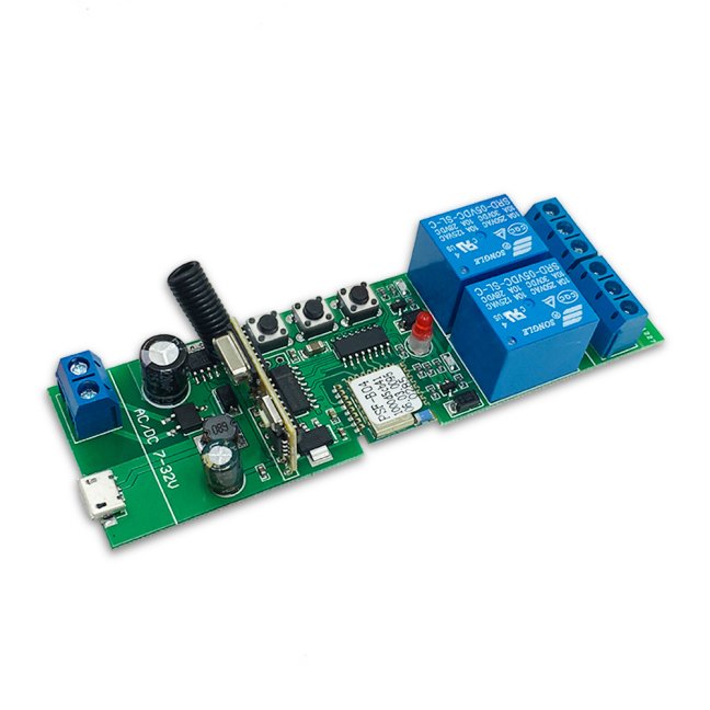 Tuya 5V/7-32V 2CH + RF Smartica BS02W