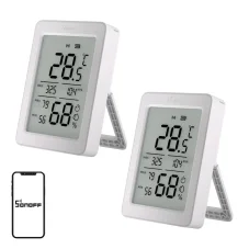 Sonoff AirGuard TH SNZB-02DR2 – Zigbee senzor teploty a vlhkosti s 3.6” LCD, 2pack