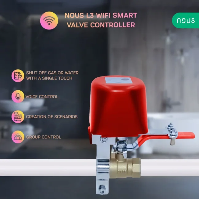 Nous L3 WiFi Zavírač Ventilů Tuya