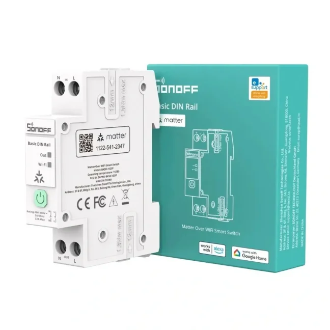 Sonoff basic-1GSP chytrý spínač 32A na DIN lištu