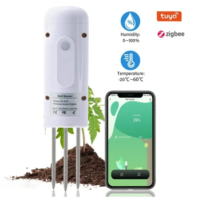 Senzor půdní vlhkosti a teploty