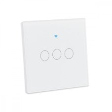 WiFi+RF vypínač bílý 3CH s nulou i bez nuly Smartica VO12W