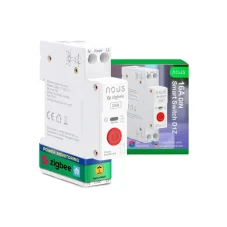 Nous D1Z Zigbee DIN Spínací Modul 1CH, 16A s měřením spotřeby)
