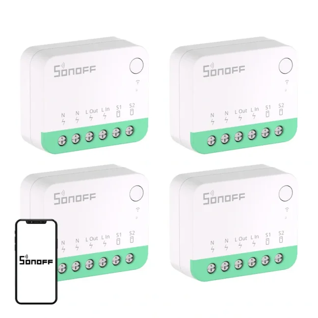 Sonoff Mini R4 Matter 4 pack