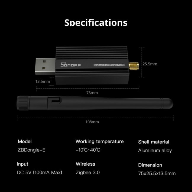 Sonoff Zigbee 3.0 USB Dongle Plus