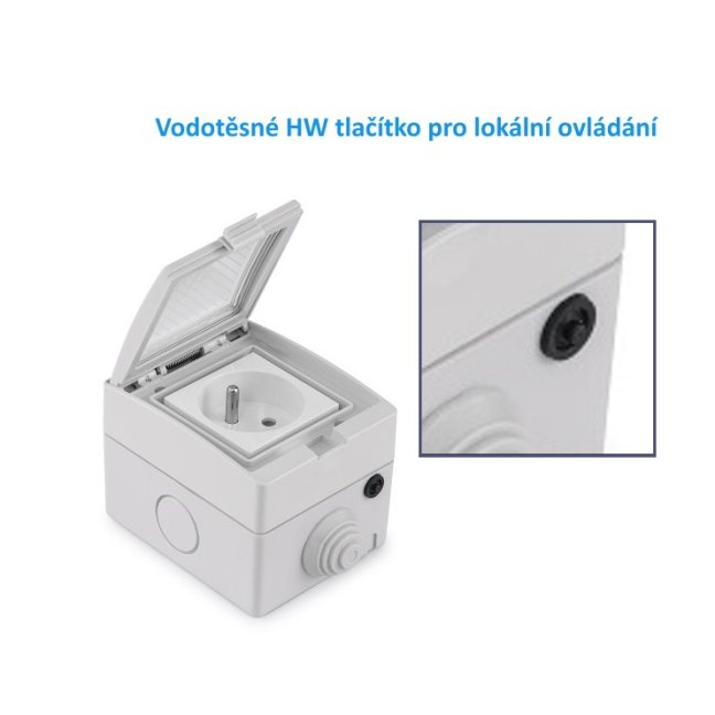 WiFi Venkovní zásuvka IP55 Smartica ZA03W