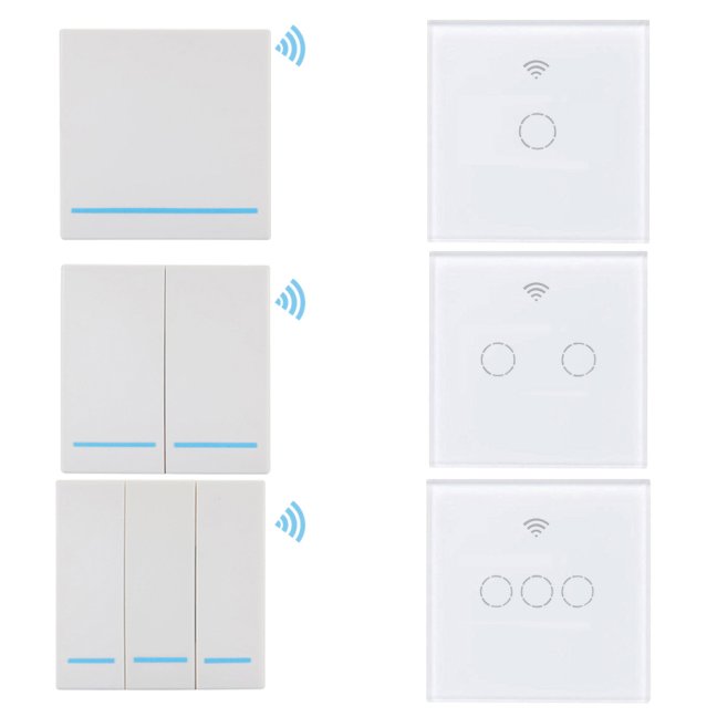 eWeLink Vypínač bez Nuly - Třítlačítkový (WiFi & RF)