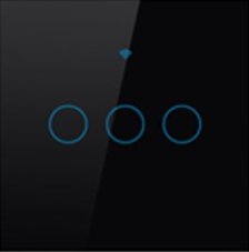 WiFi+RF vypínač černý 3CH s nulou i bez nuly Smartica VO09W