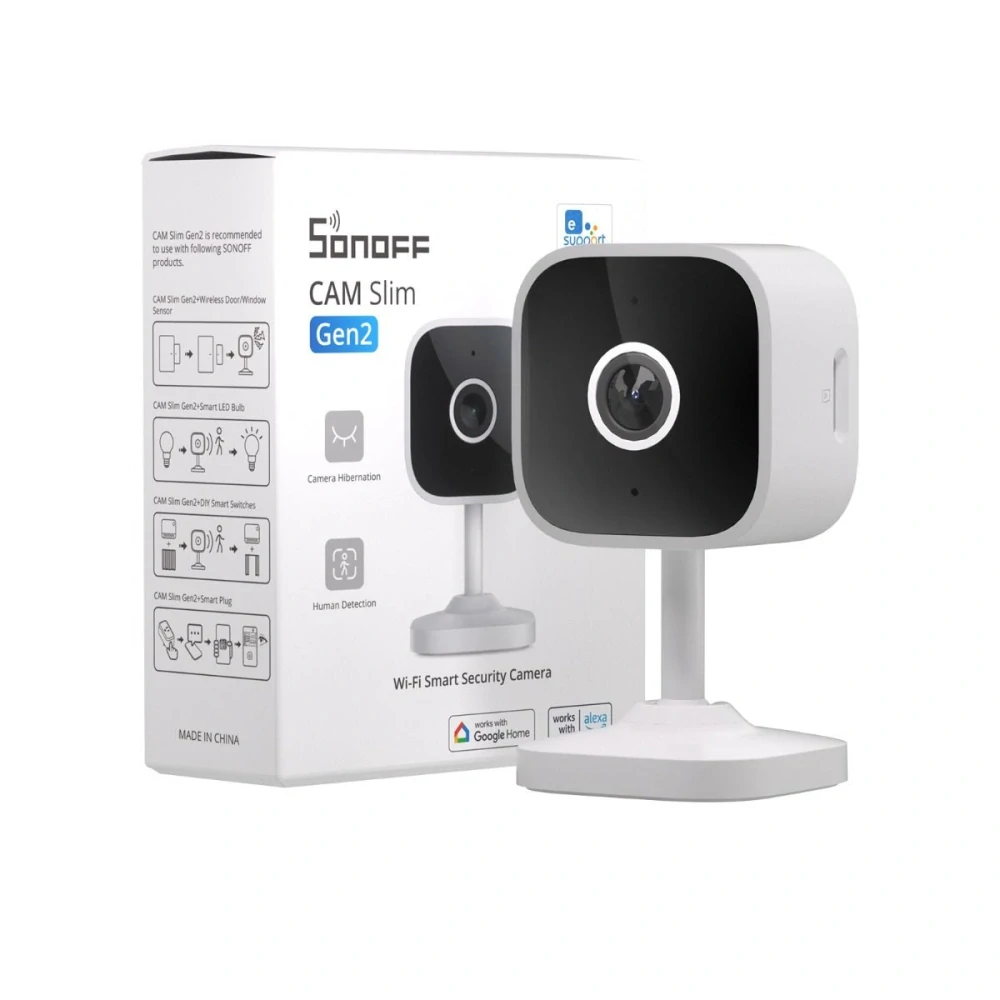 SONOFF CAM Slim Gen2 – vnitřní Wi-Fi kamera s ONVIF a RTSP