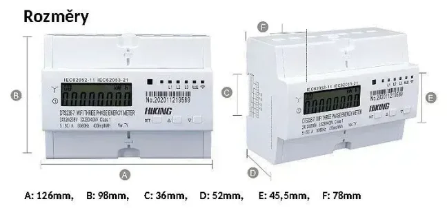 WiFi Elektroměr Tasmota - Třífázový