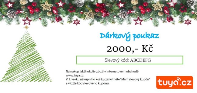 Tuya dárkový poukaz 2000,- Kč