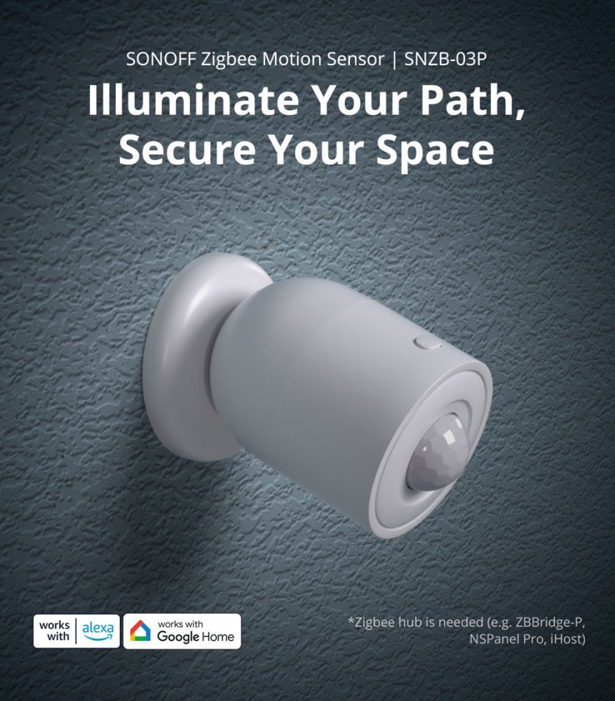 Sonoff SNZB-03P ZigBee PIR pohybový senzor