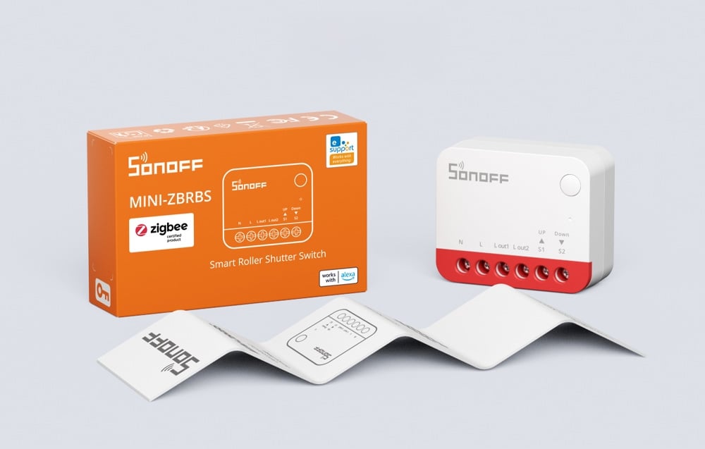 Obsah balení Sonoff MINI-ZBRBS