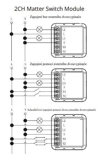 Schéma zapojení Mini Matter 2CH