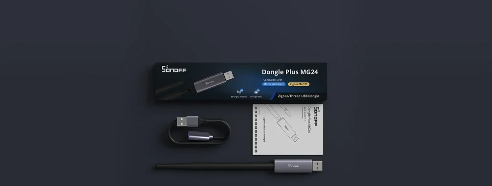 Obsah balení SONOFF Dongle Plus MG24