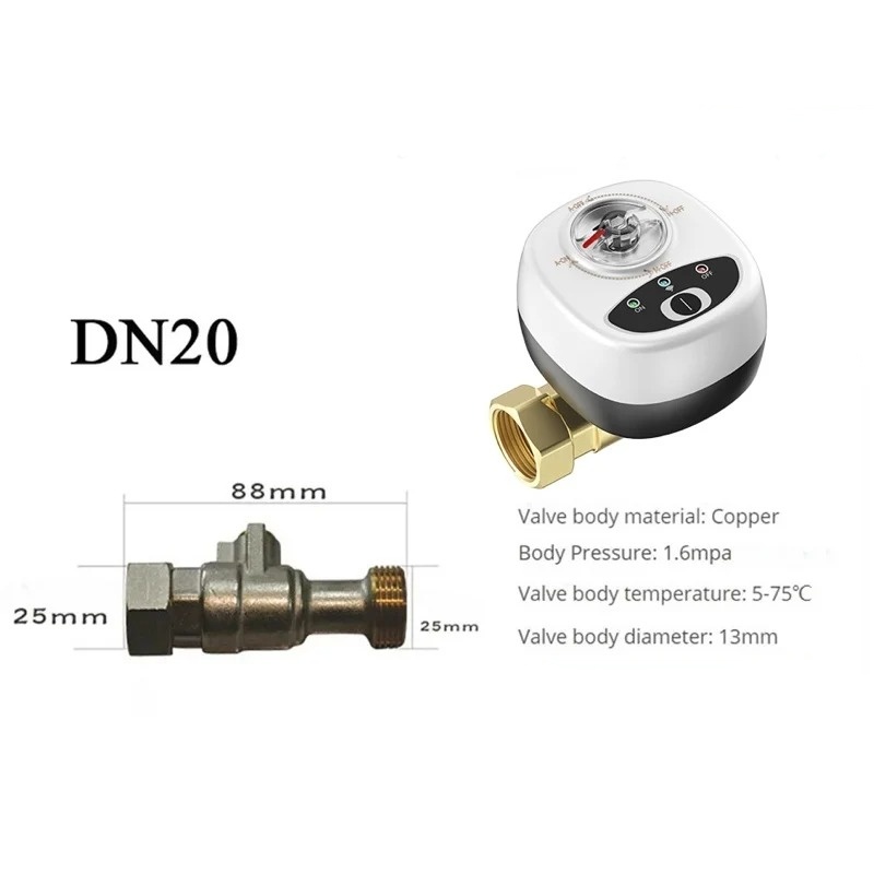 Rozměry ventilu DN20
