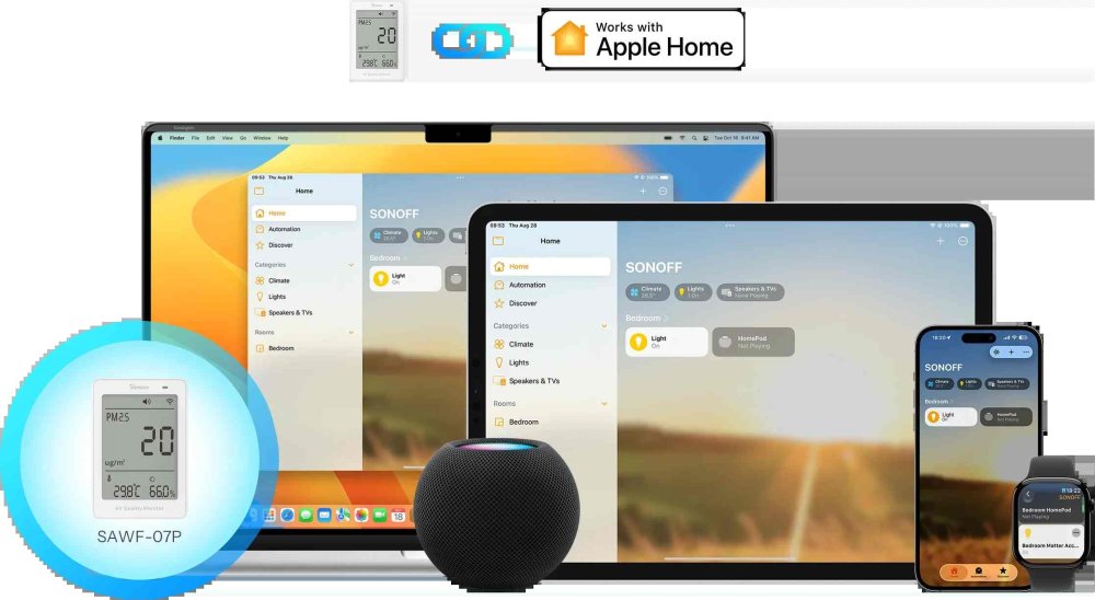 Kompatibilita s ekosystémem Matter — Apple Home, Google Home, Alexa