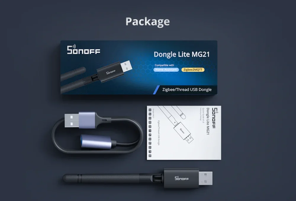 Obsah balení SONOFF Dongle-LMG21